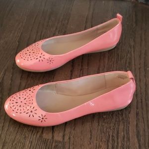 Coral colored Ballet flats